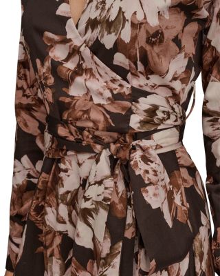 【Donna Karan New York】Floral-Print Tie-Waist Midi Dress Donna Karan Floral Tie Waist Midi Dress | Bloomingdale's