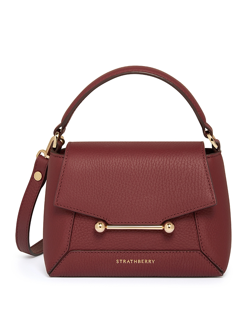 Strathberry Mosaic Nano Leather Top Handle Bag