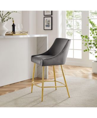 Discern Performance Velvet Counter Stool