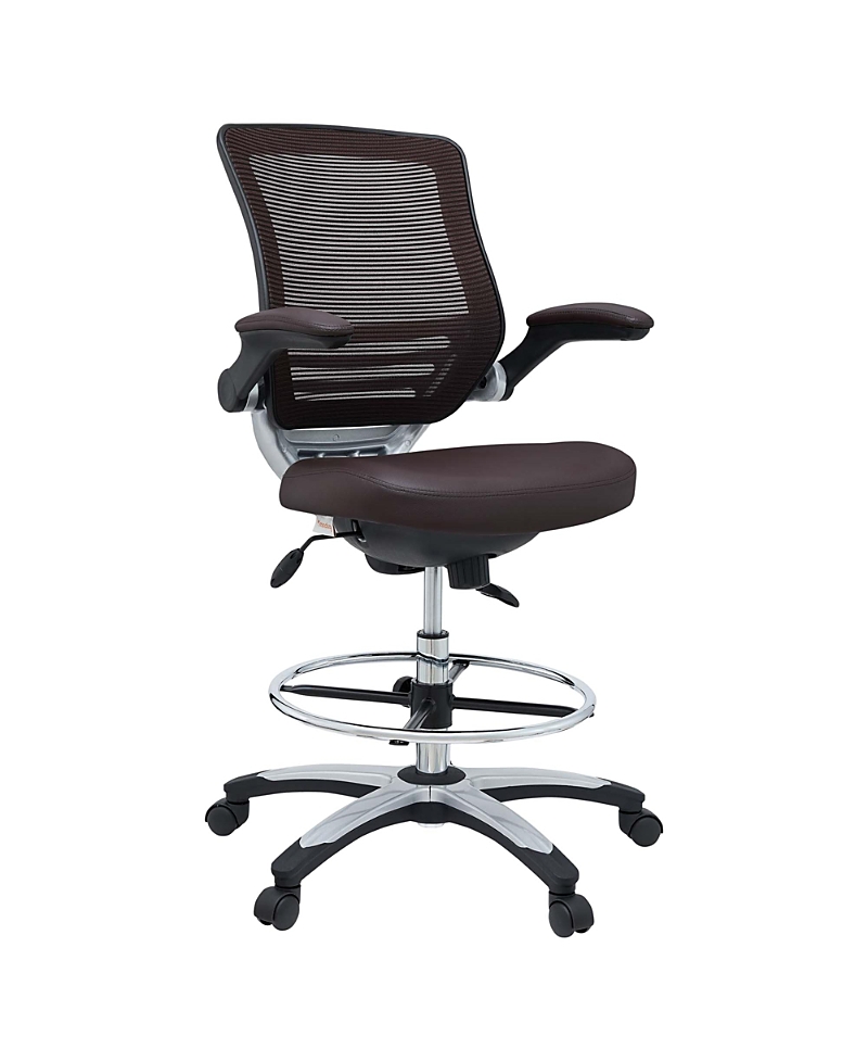 Modway Edge Drafting Chair In Brown