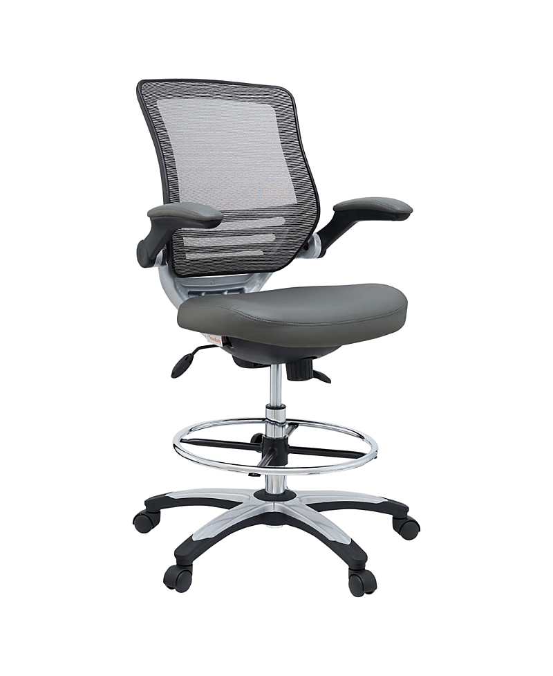 Modway Edge Drafting Chair In Gray