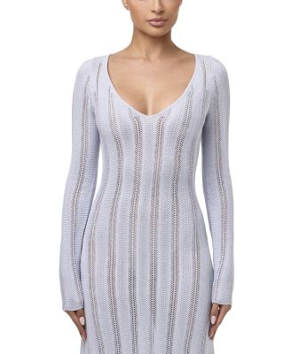 Knit V-Neck Maxi Dress