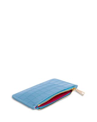 Carrie Croc Embossed Leather Card Holder 