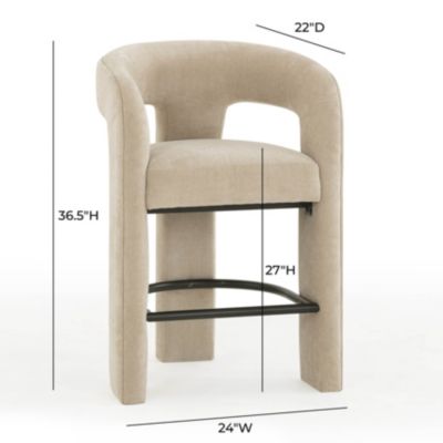 Malone Performance Chenille Counter Stool