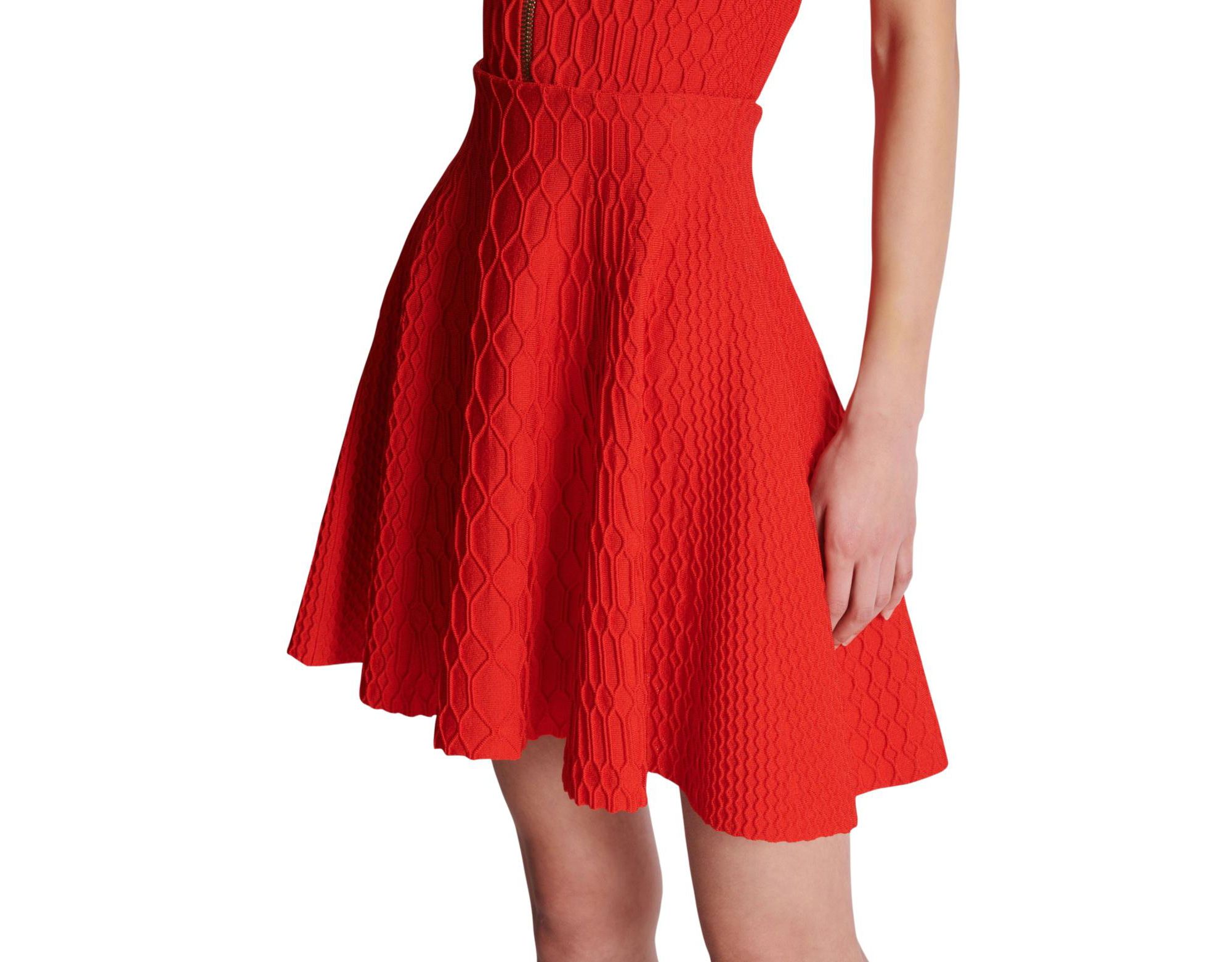 Flared Crocodile-Knit Skirt — Image 3