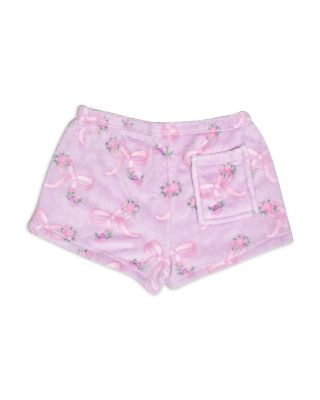 Girls' Floral Bow Cozy Pajama Shorts