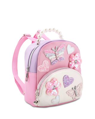 Girls' Butterfly Pearl Top Handle Micro Mini Backpack