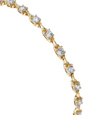 Diamond Station Bracelet in 14K Yellow Gold, 3.0 tcw