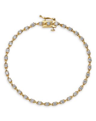 Diamond Station Bracelet in 14K Yellow Gold, 2.0 tcw
