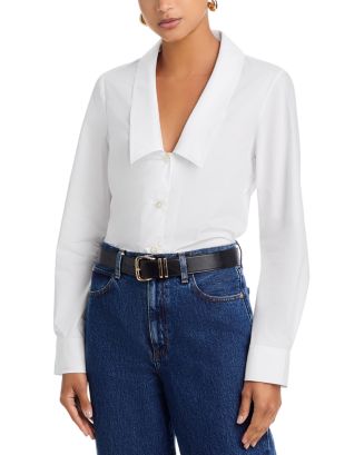 FRAME The Low Collar Shirt | Bloomingdale's Women