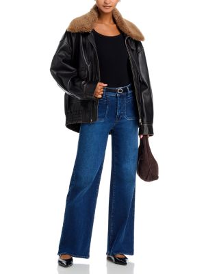 Le Slim Palazzo Modernist High Rise Jeans in Savior