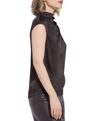 Aisha Draped Satin Top