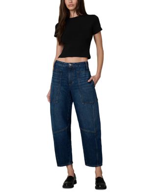 The Krista Mid Rise Barrel Jeans in Tasteful