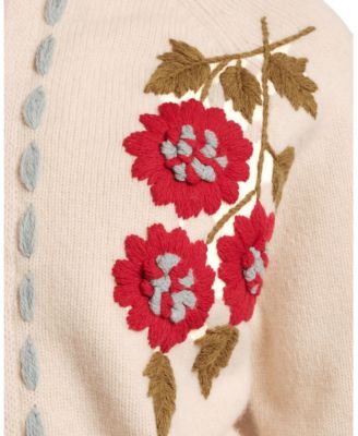  Blanket Stitch Border Cardi Coat