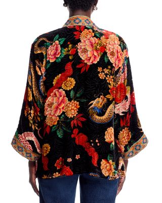 Merhawi Textured Velvet Kimono