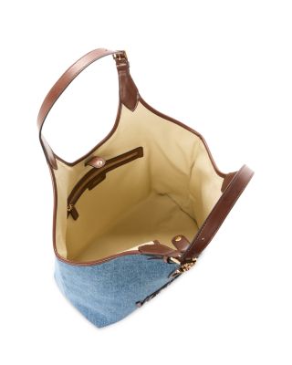 La Medusa Denim &amp; Leather Tote