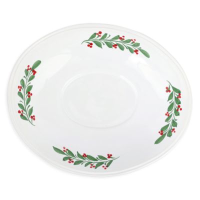 Aria Holiday Shallow Oval Bowl