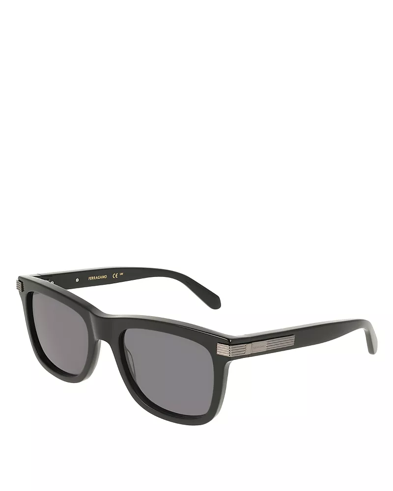 Ferragamo Solid Square Sunglasses, 55mm