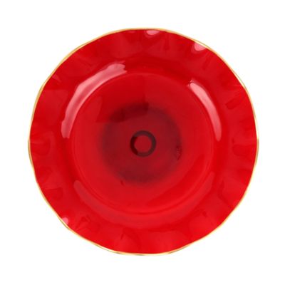 Holiday Glass Cake Stand