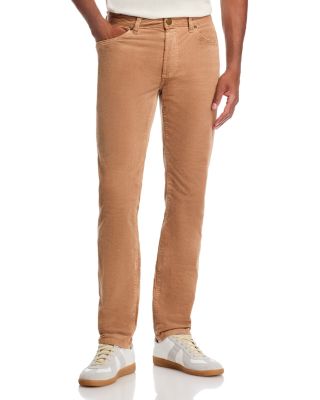 Brando Slim Fit Needle Cord Pants in Khaki
