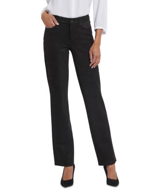 Marilyn Faux Suede High Rise Straight Jeans