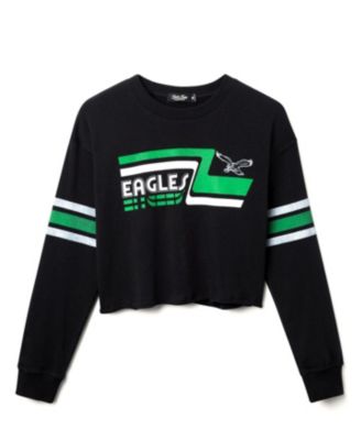  Women's NFL Philadelphia Eagles Retro Crop Fleece