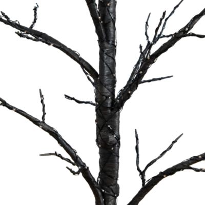 5' Pre-Lit Artificial Halloween Twig Tree with 360 Orange & Purple LED Lights