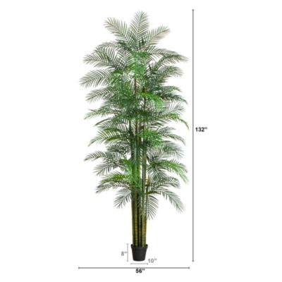 12&#39; UV Resistant Artificial Areca Palm Tree (Indoor/Outdoor)