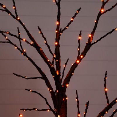 6' Pre-Lit Artificial Halloween Twig Tree