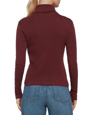 Striped Turtleneck Long Sleeve Tee