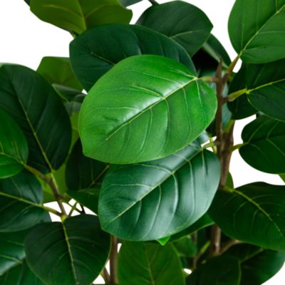 4&#39; Artificial Audrey Ficus Tree in Rustic Decorative Planter