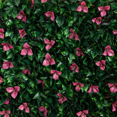40" x 80" UV Resistant Artificial Bougainvillea Expandable Privacy Fence Screen (Indoor/Outdoor)