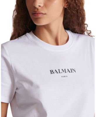 T-Shirt with Balmain Print