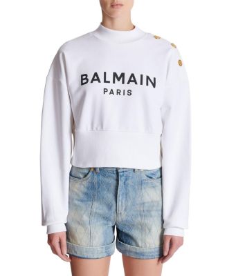 Balmain Printed Balmain Paris Sweatshirt