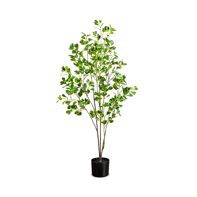 Nearly Natural 4' Artificial Heart Shaped Ficus Leaf Tree