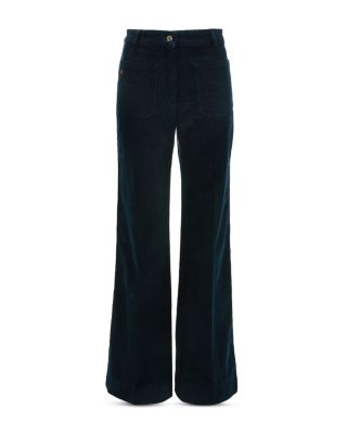 Alina High Waist Corduroy Jeans in Indigo