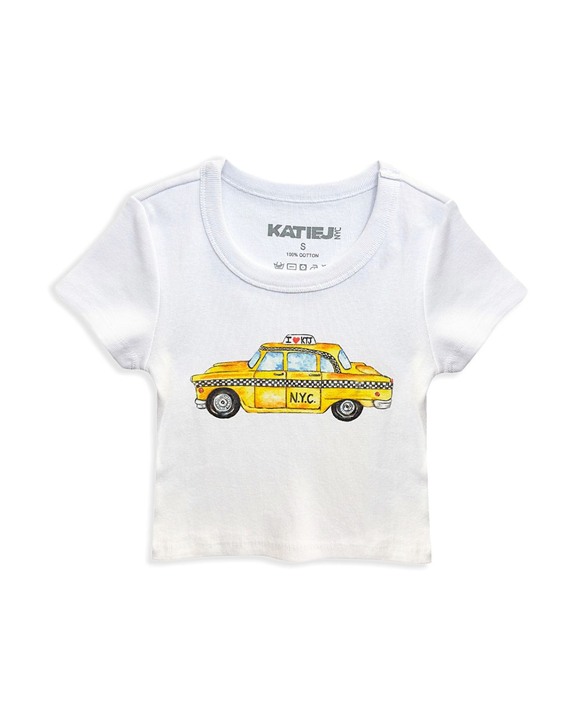 KatieJnyc Girls' Taxi Graphic Tee - Big Kid