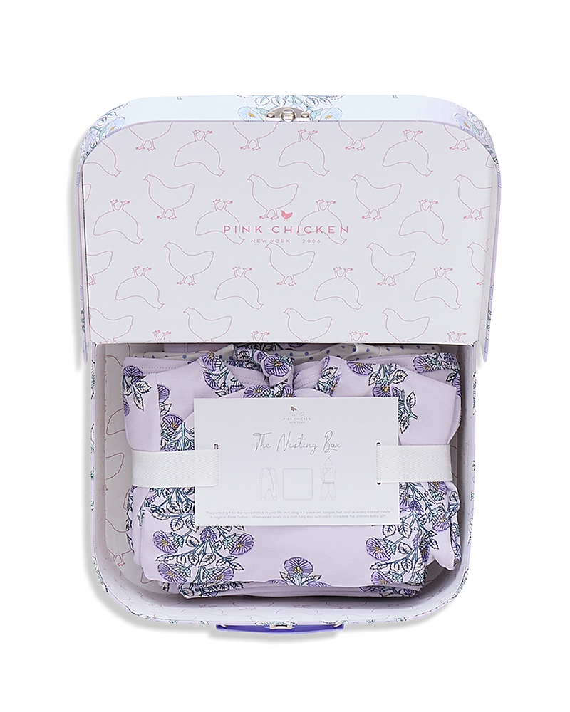 Pink Chicken Girls' Nesting Box Take Home Set - Baby In Purple