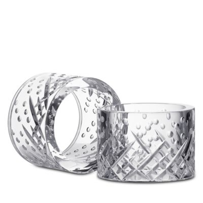 Celebrations Crystal Napkin Rings, Set of 2