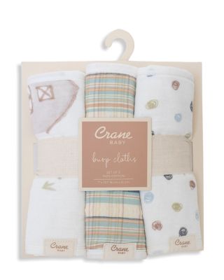 Charlie Burp Cloth Set, 3 Pack