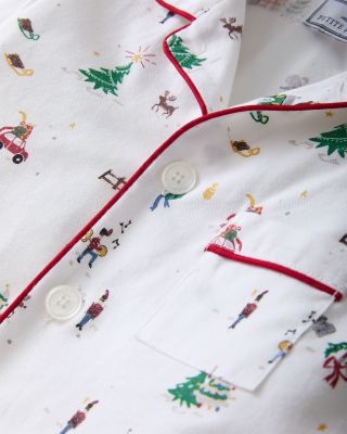 Unisex Holiday Town Twill Pajama Set - Baby, Little Kid, Big Kid