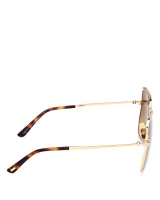 Tara Geometric Sunglasses, 57mm
