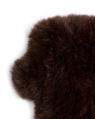 Faux Fur Fingerless Mittens