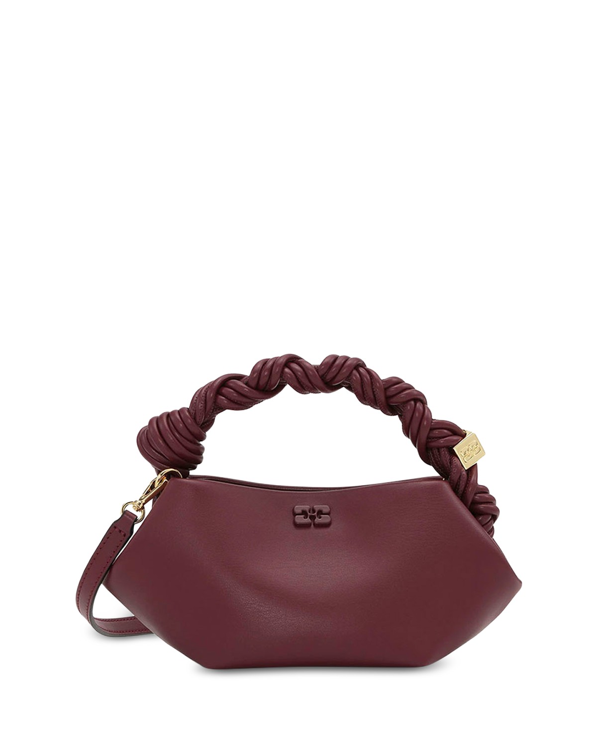 Ganni Mini Bou Bag in Burgundy