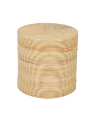 Matea Rattan Cross Side Table