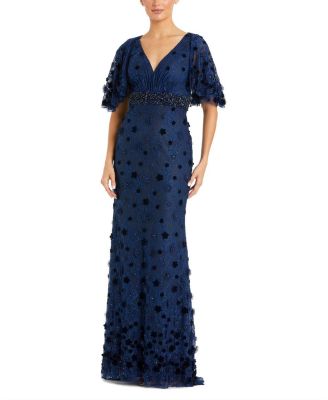  Embellished Floral Gown