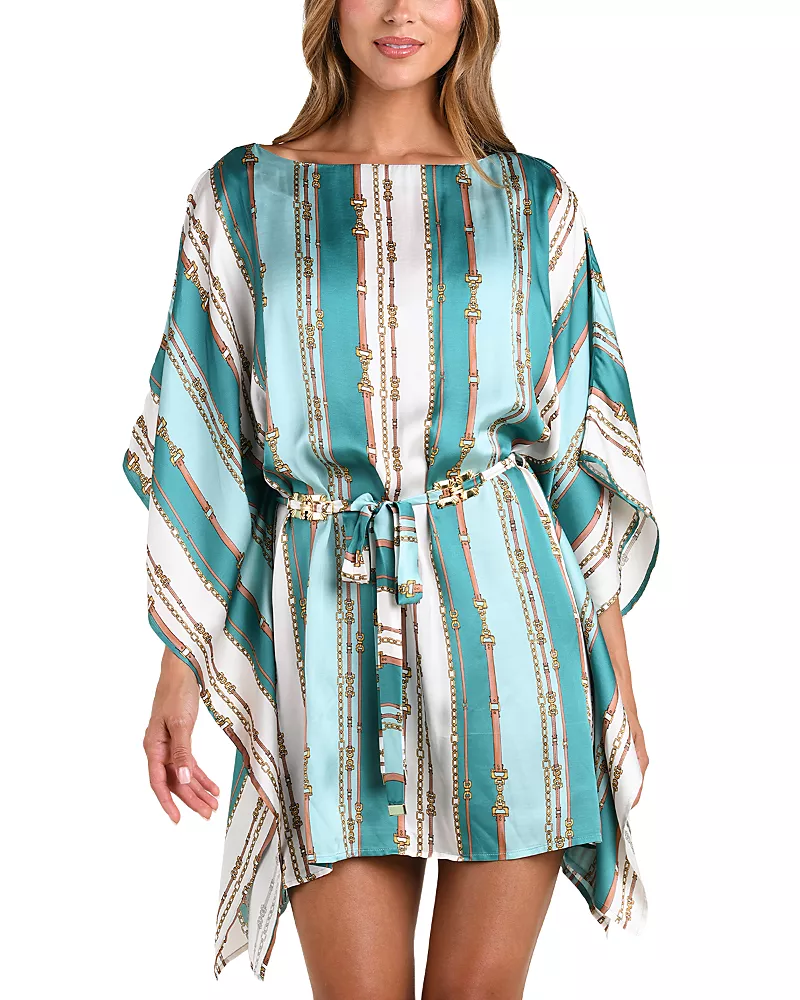 L'Agence Alia Belted Tunic Swim Cover-Up