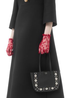 Nellc&amp;ocirc;te VLogo Mini Shopping Tote Bag in Leather