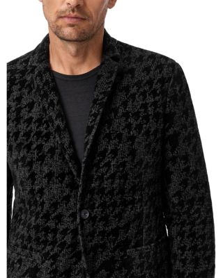 Kal Houndstooth Knit Blazer