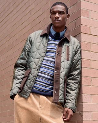 Quilted Military Jacket